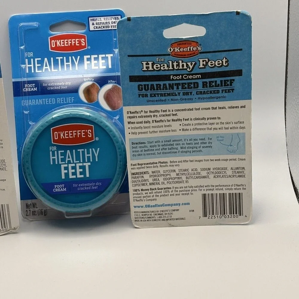 O'Keeffe's for Healthy Feet Daily Foot Cream for Dry, Crack & Split Feet - Qty 3